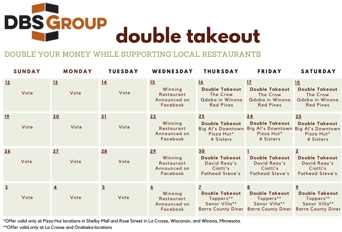 DBS Group Double Takeout