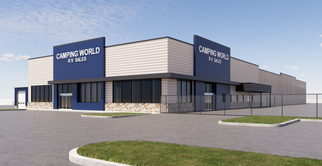 Camping World, Windham, ME rendering of new Camping World