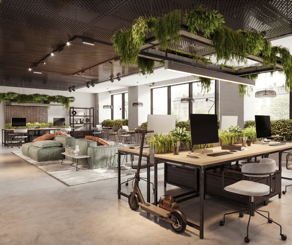 flight to quality represented by modern office space