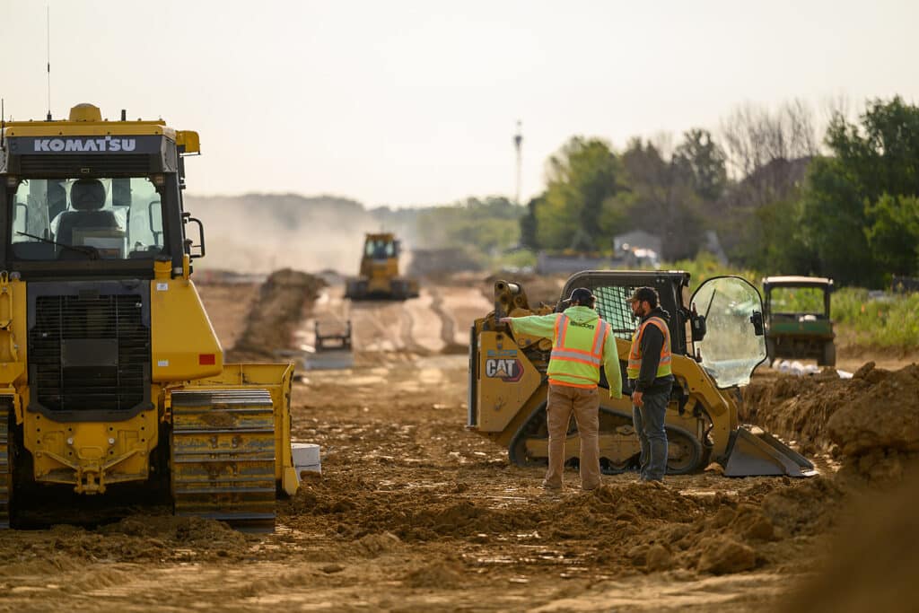 Elcor construction at a work site