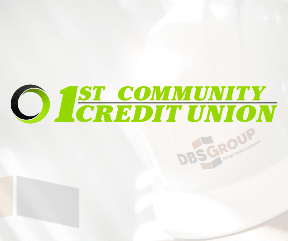 1st Community Credit Union logo on DBS Group background