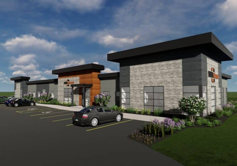 a rendering of DBS Group's Onalaska office expansion