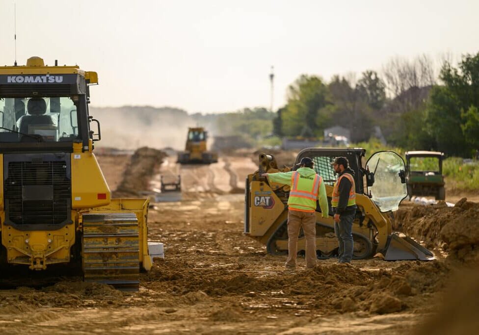 Elcor construction at a work site