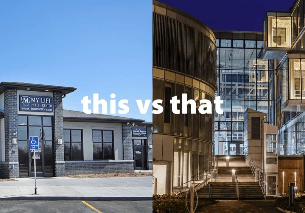 building up vs building out