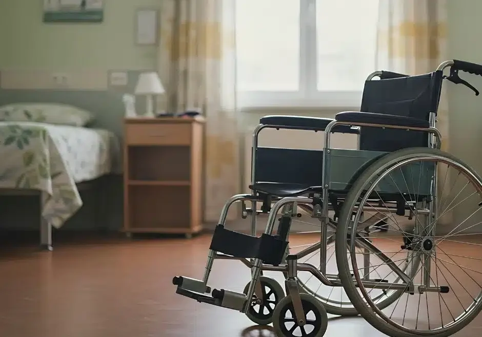 wheelchair in nursing home