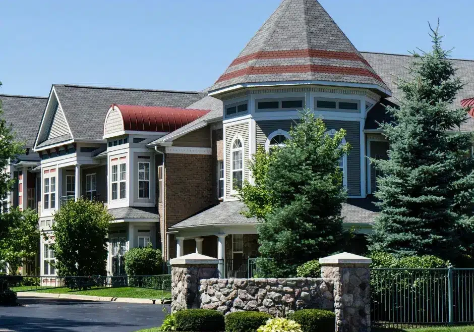 senior housing building exterior view